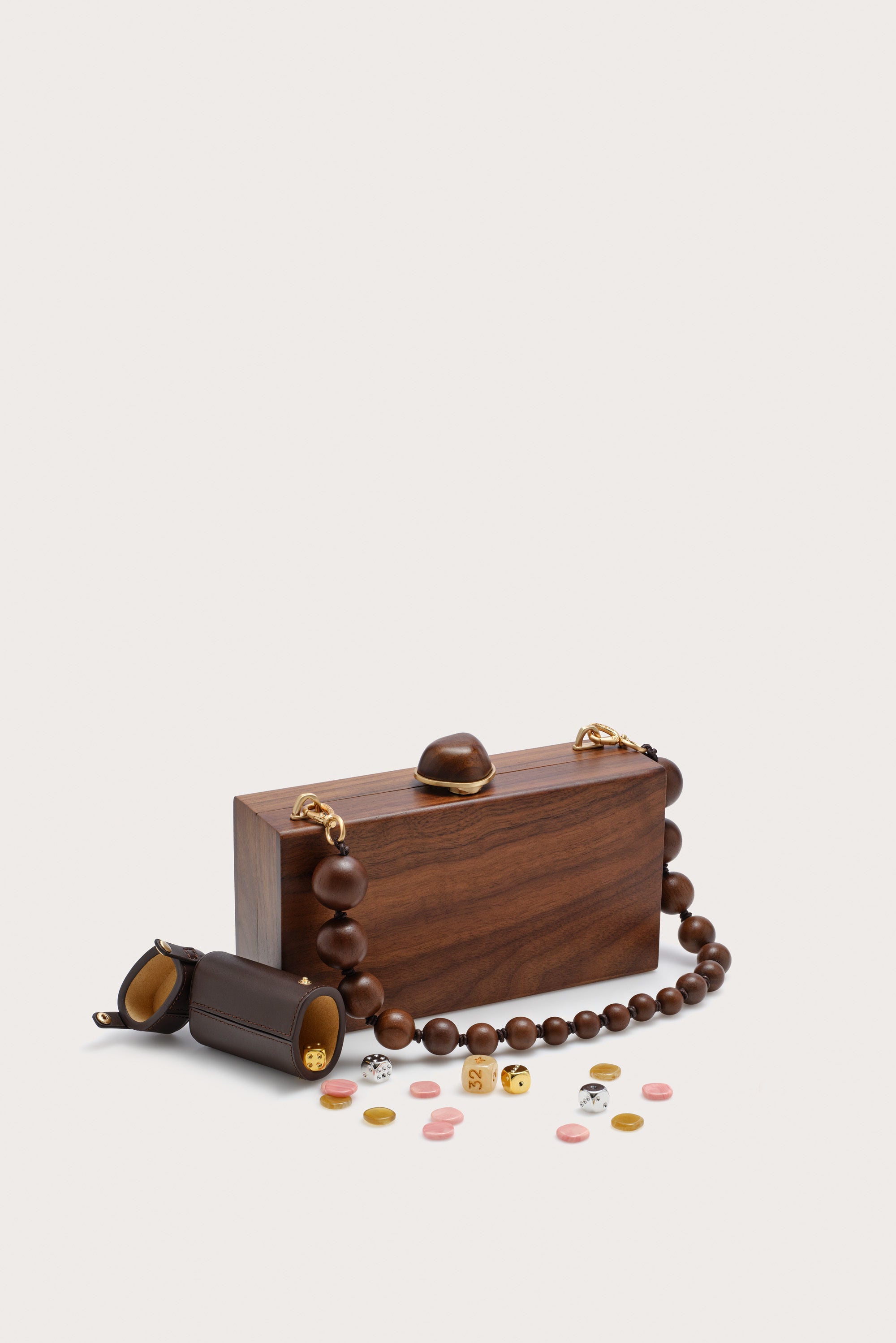 THE BACKGAMMON CLUTCH - WALNUT