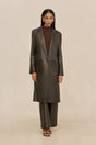 ELI LEATHER COAT - WREN