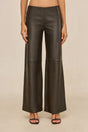RHENEA LEATHER PANT - WREN