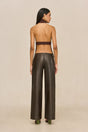 RHENEA LEATHER PANT - WREN