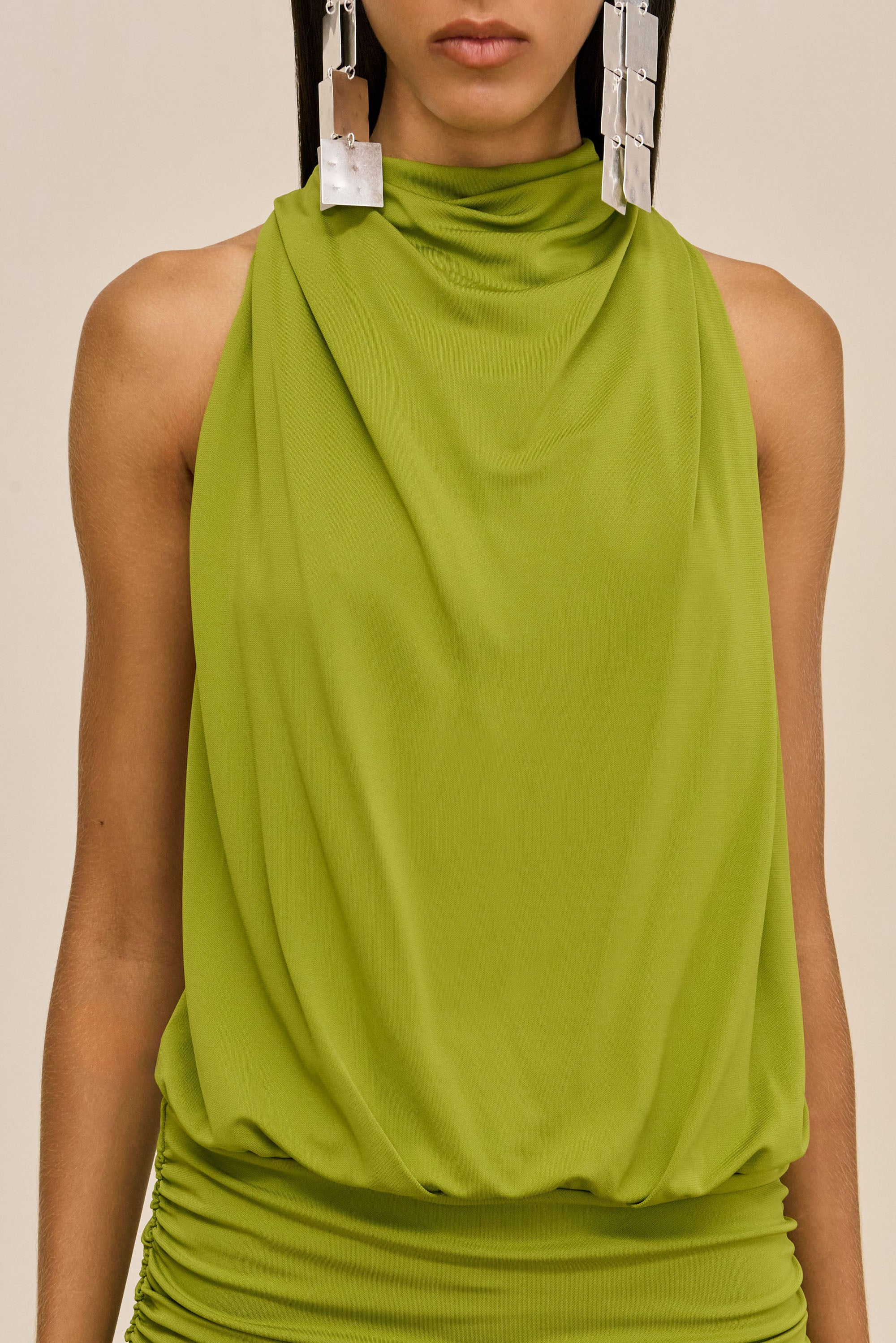 MAELLE DRESS - CHIVE