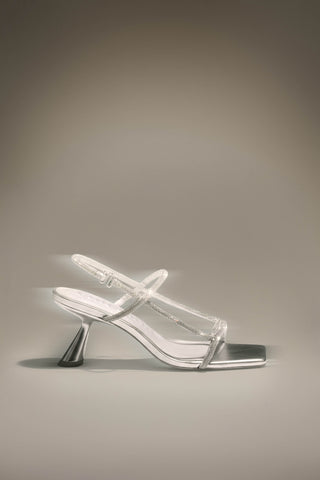 REINA RHINESTONE SANDAL - CLEAR