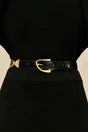AILANI SWIVEL BELT - FADED PYTHON & BLACK
