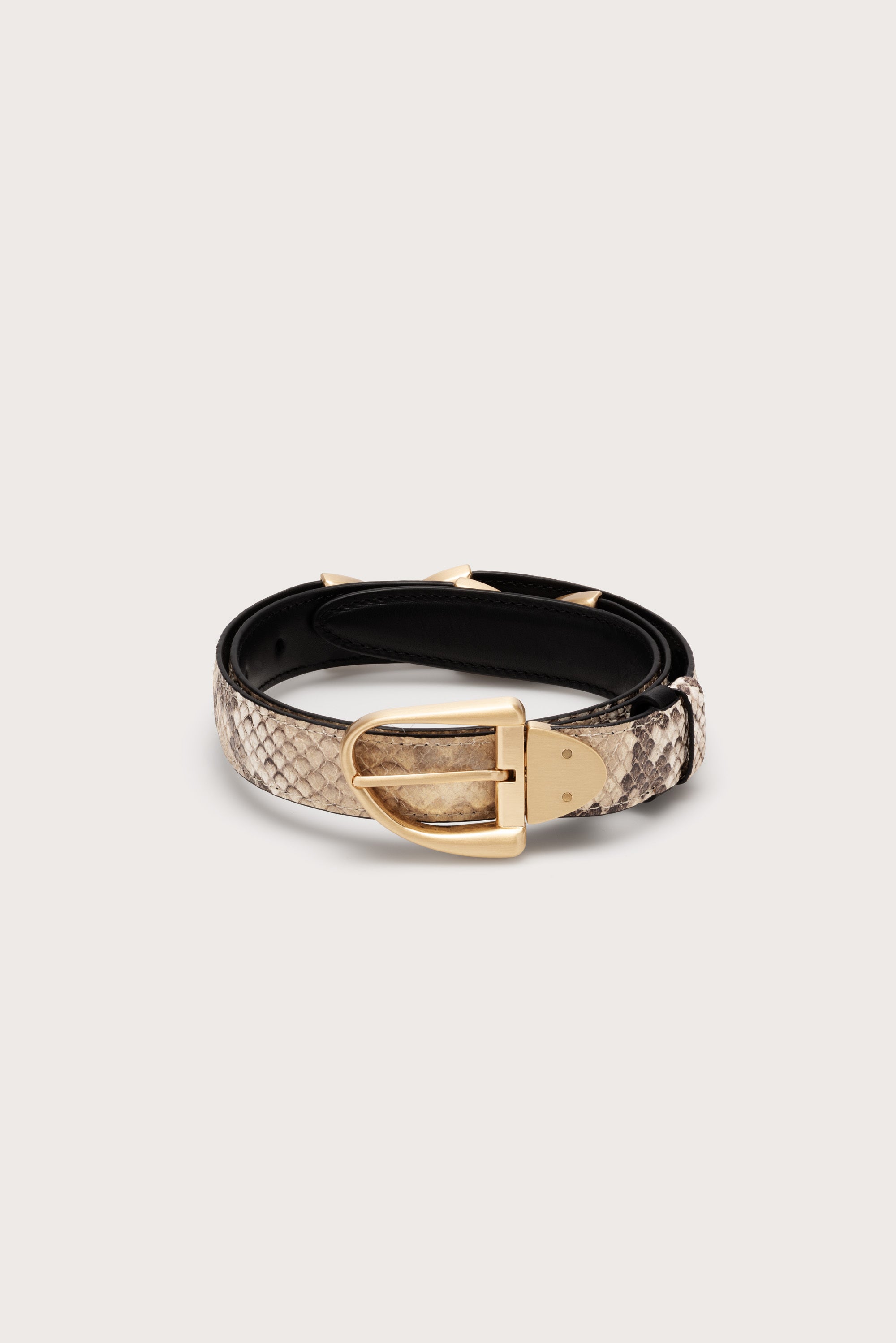 AILANI SWIVEL BELT - FADED PYTHON & BLACK