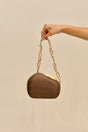 ALTHEA CLUTCH - WALNUT