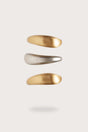 ANALEIA CUFF SET - BRUSHED BRASS & ANTIQUE SILVER