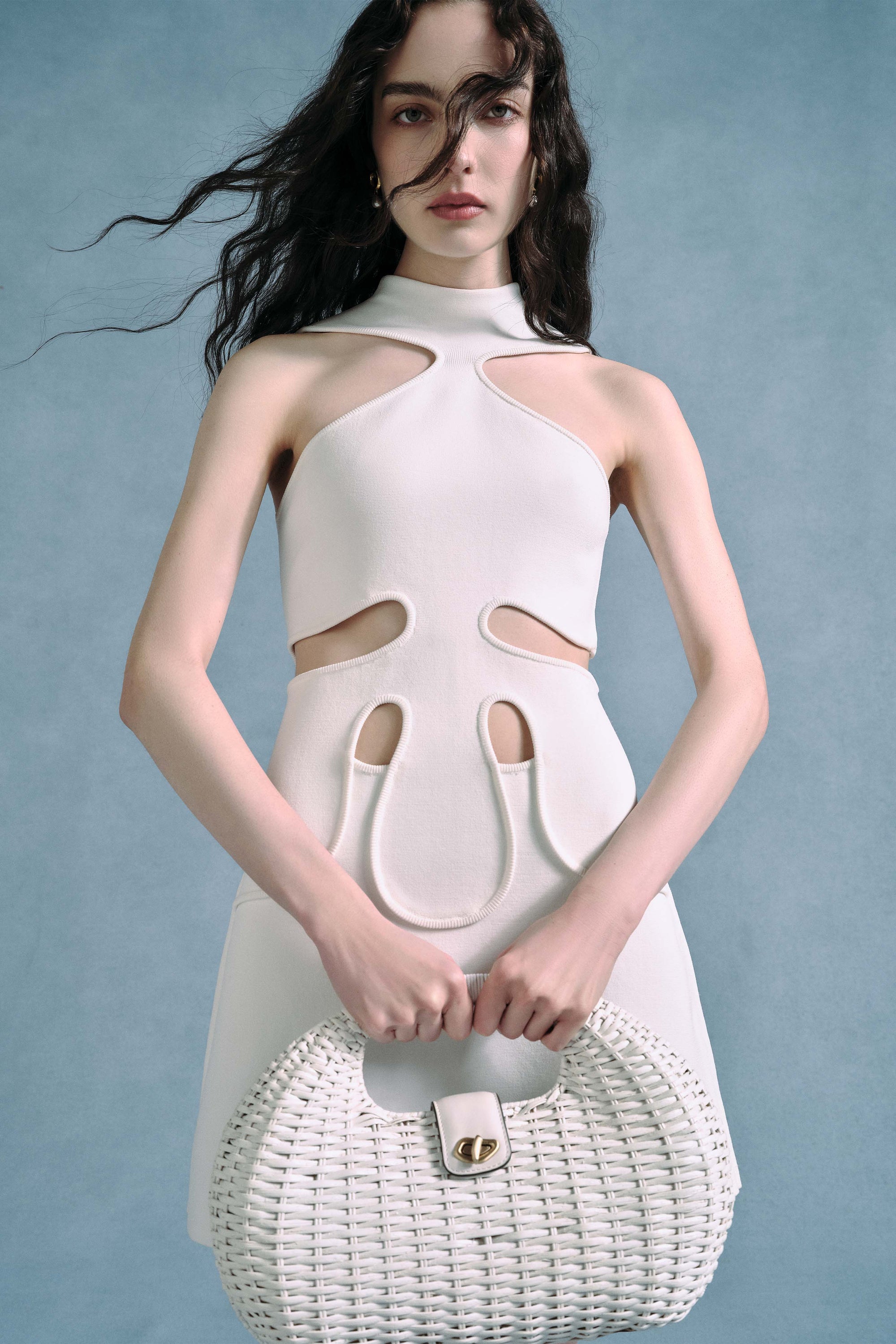 LILLIE KNIT DRESS - OFF WHITE CULT GAIA LILLIE KNIT DRESS - OFF WHITE CULT GAIA