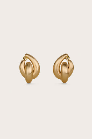 AUDRINA EARRING - BRUSHED BRASS