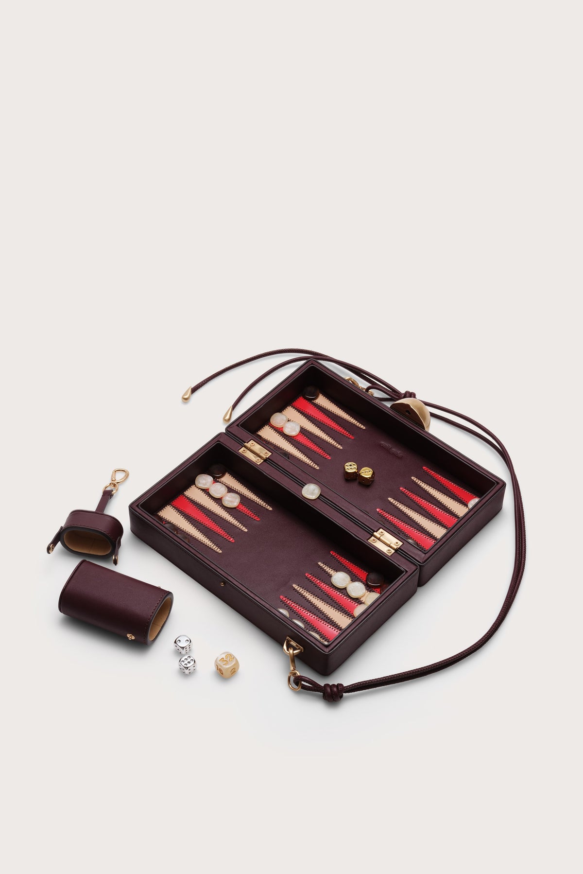 THE BACKGAMMON CLUTCH - BORDEAUX