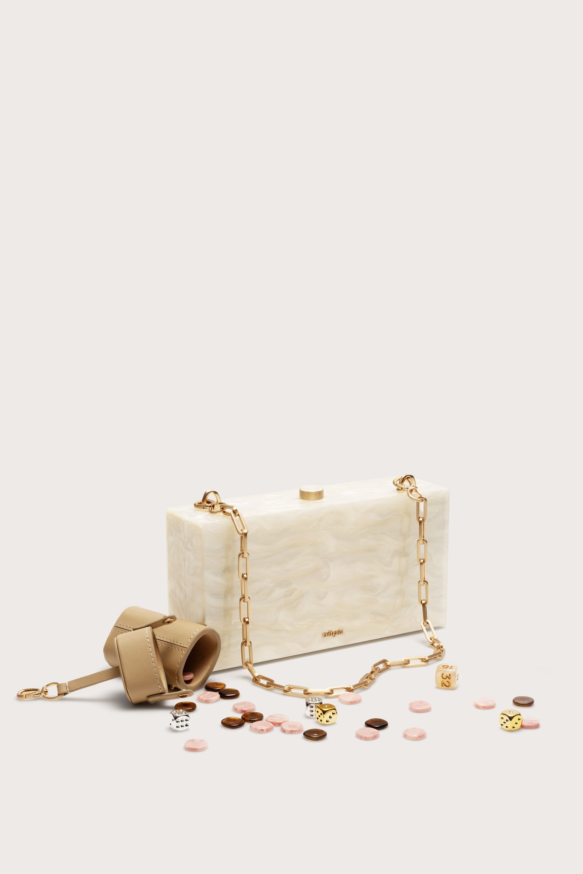 THE BACKGAMMON CLUTCH - IVORY