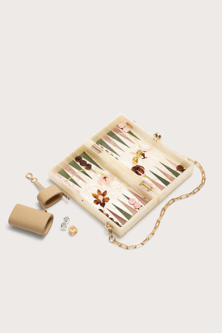 THE BACKGAMMON CLUTCH - IVORY
