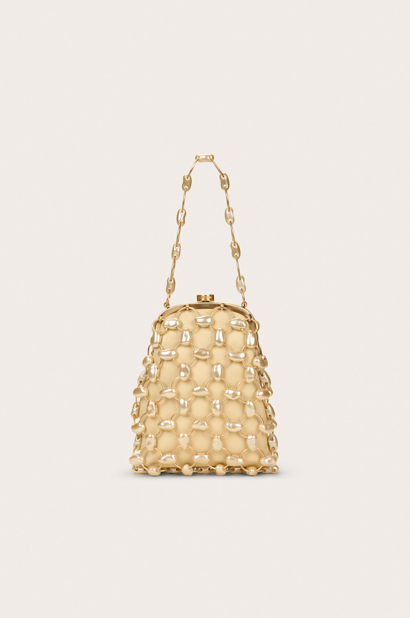 BRIELLE WRISTLET BAG - CHAMPAGNE PEARL