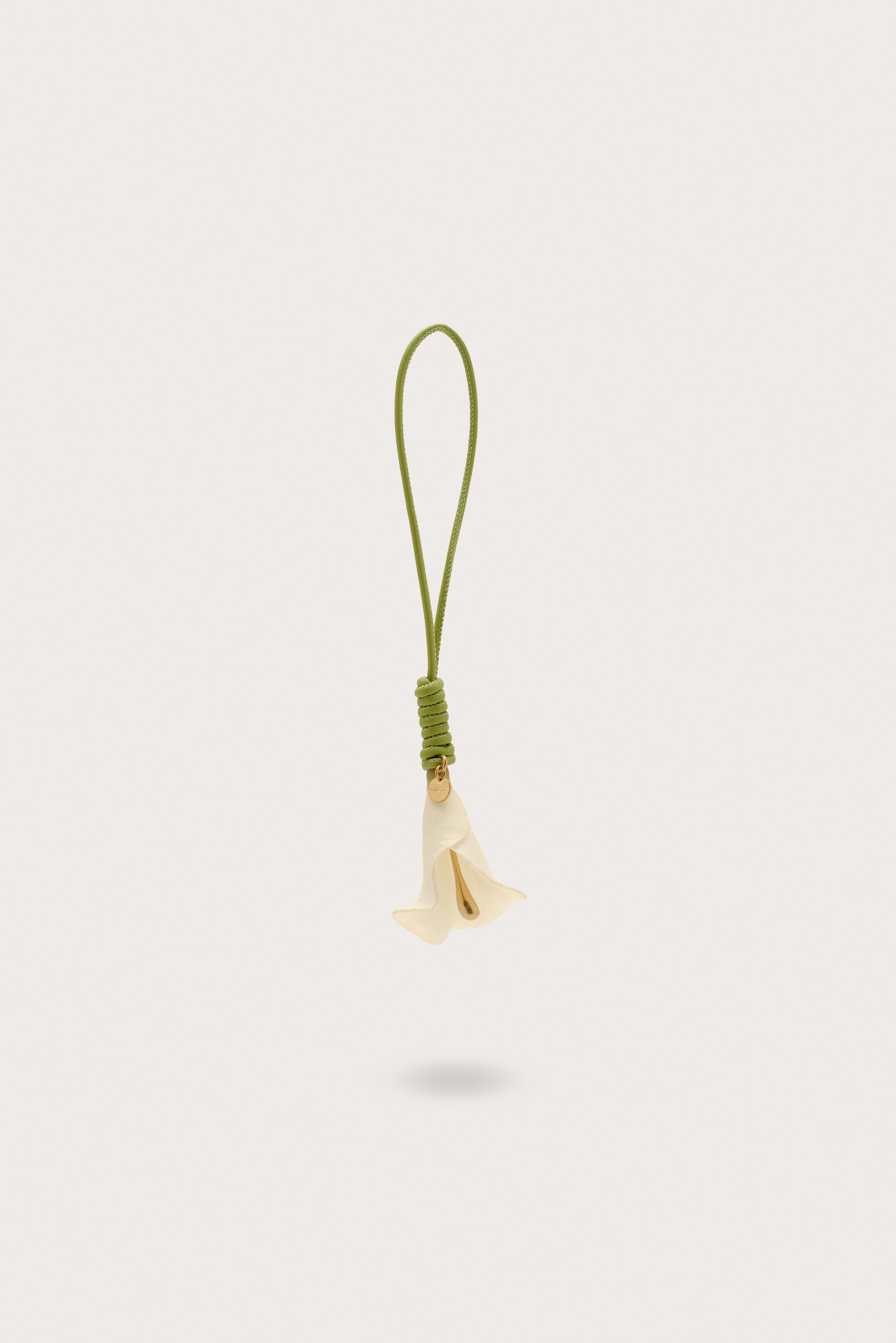 CALLA BAG CHARM - WHITE