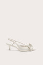 CALLA KITTEN PUMP - ANTIQUE WHITE