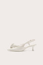 CALLA KITTEN PUMP - ANTIQUE WHITE