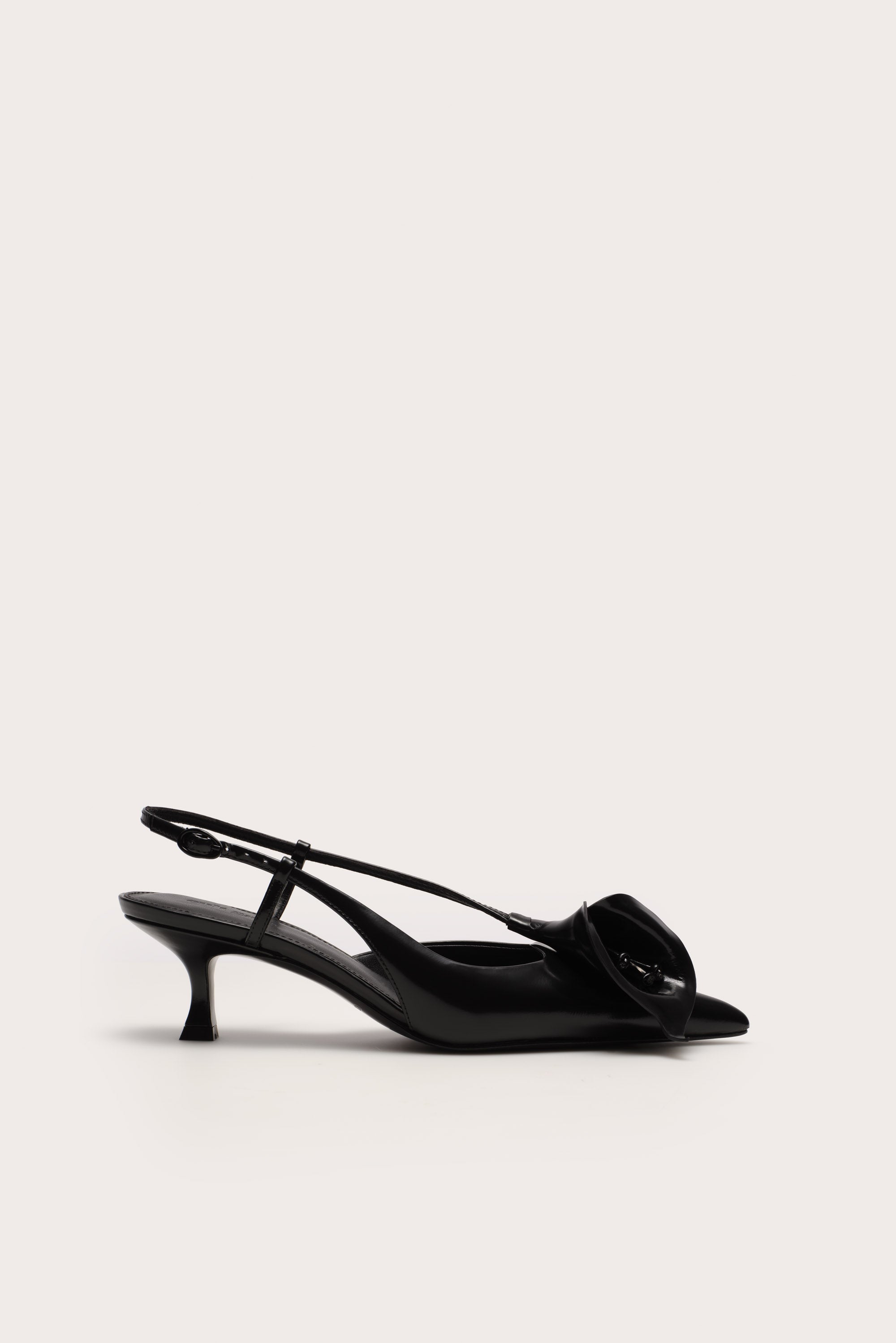 CALLA KITTEN PUMP - BLACK