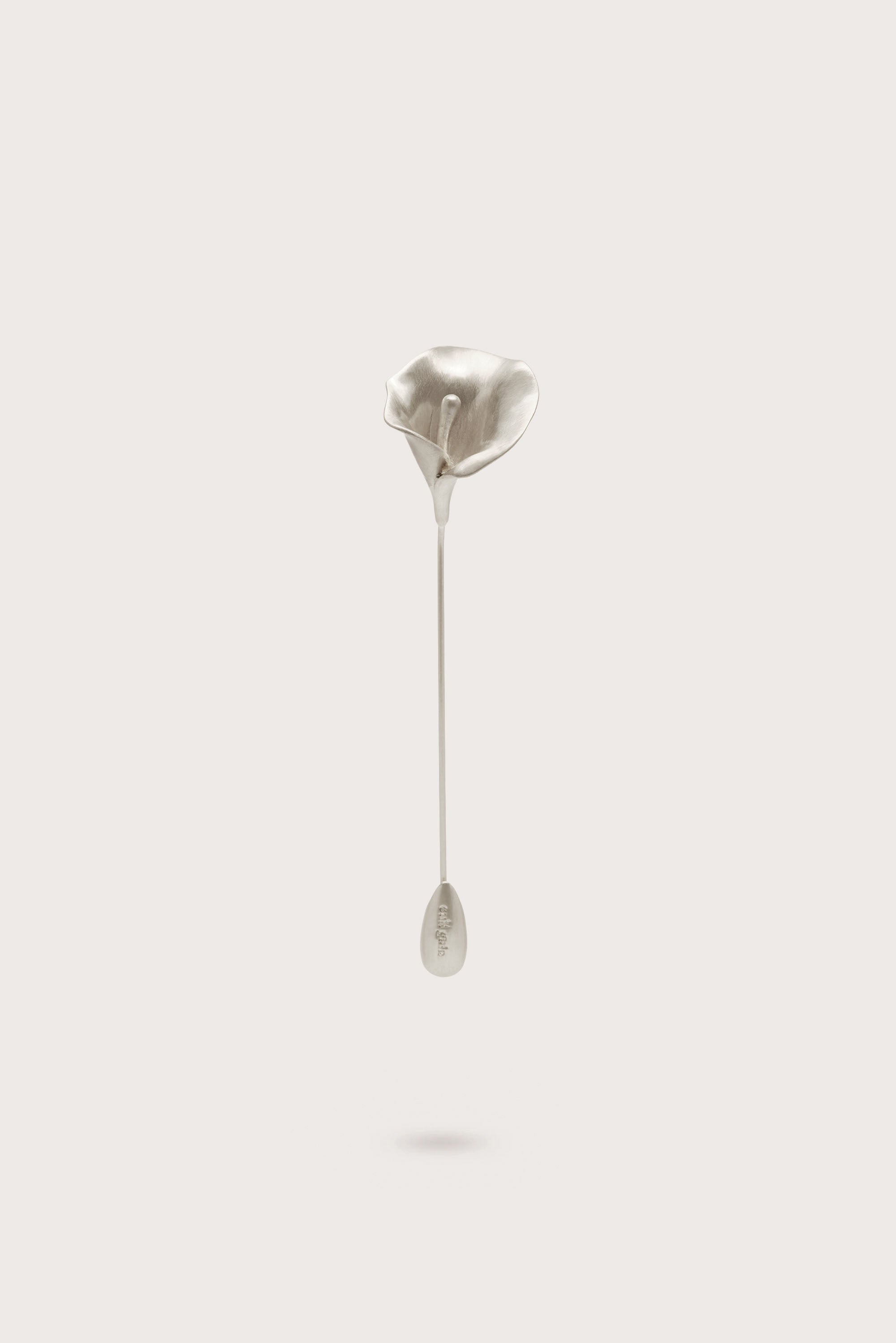 CALLA PIN - ANTIQUE SILVER