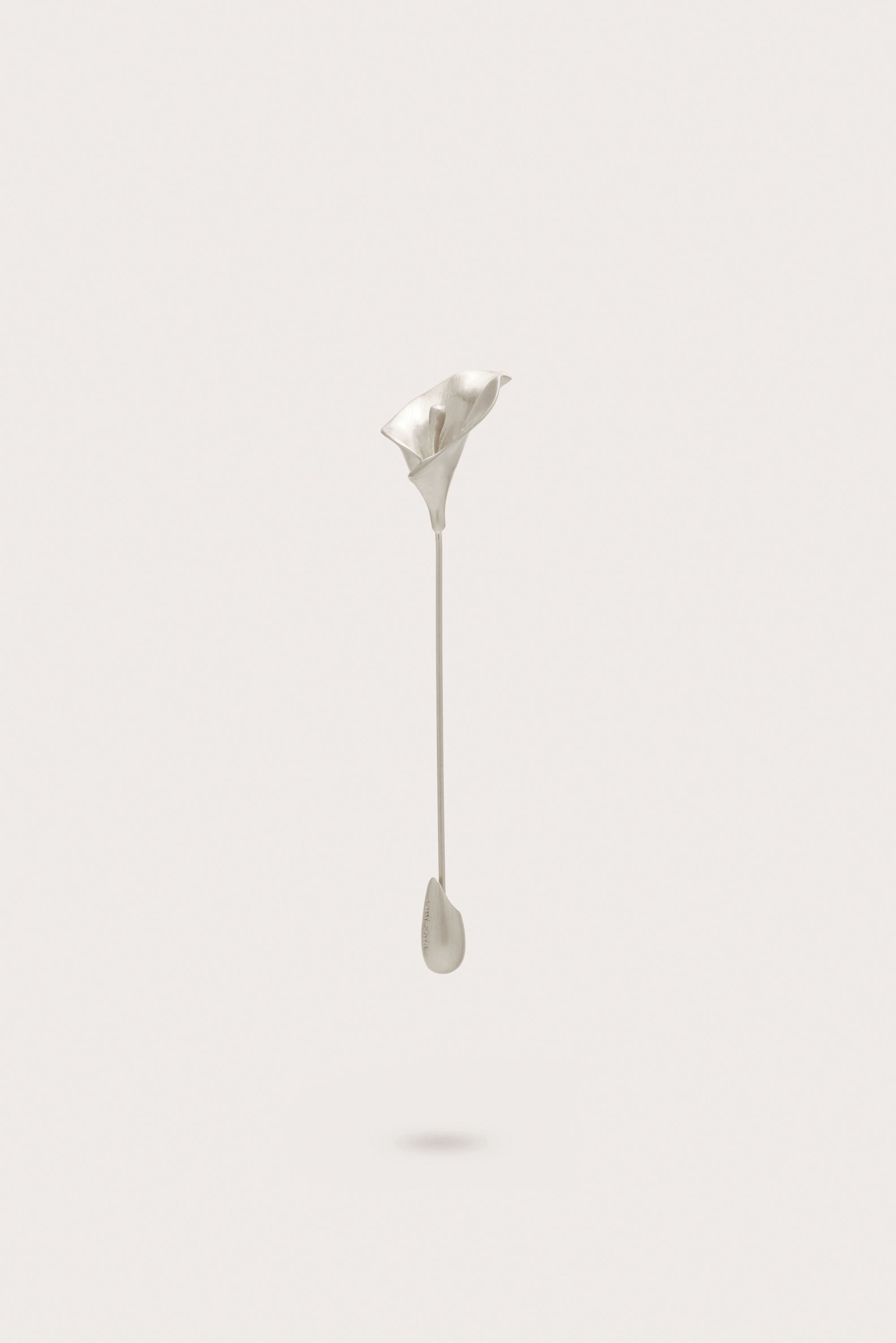 CALLA BLAZER PIN - MATTE NICKEL