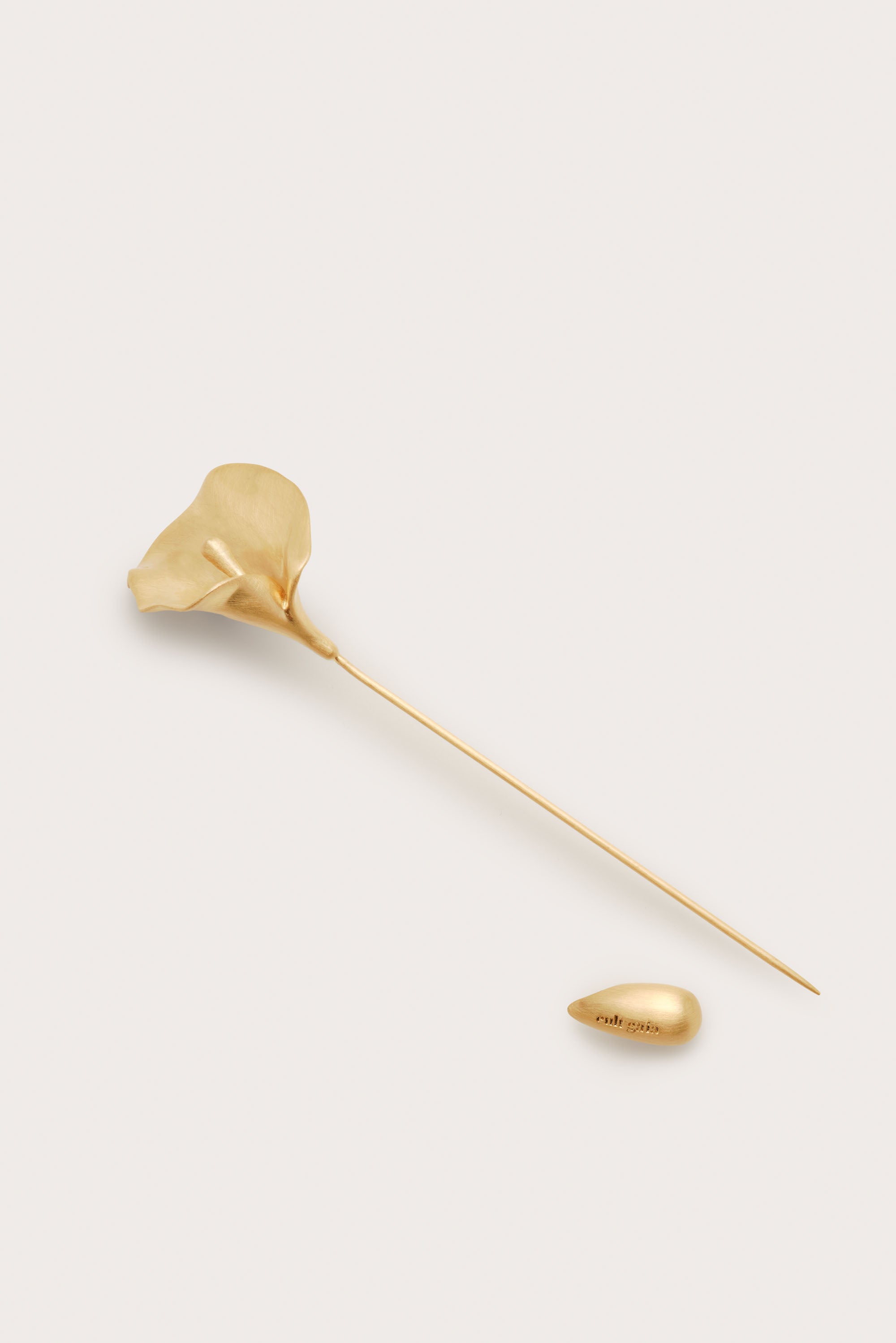 CALLA PIN - BRUSHED BRASS