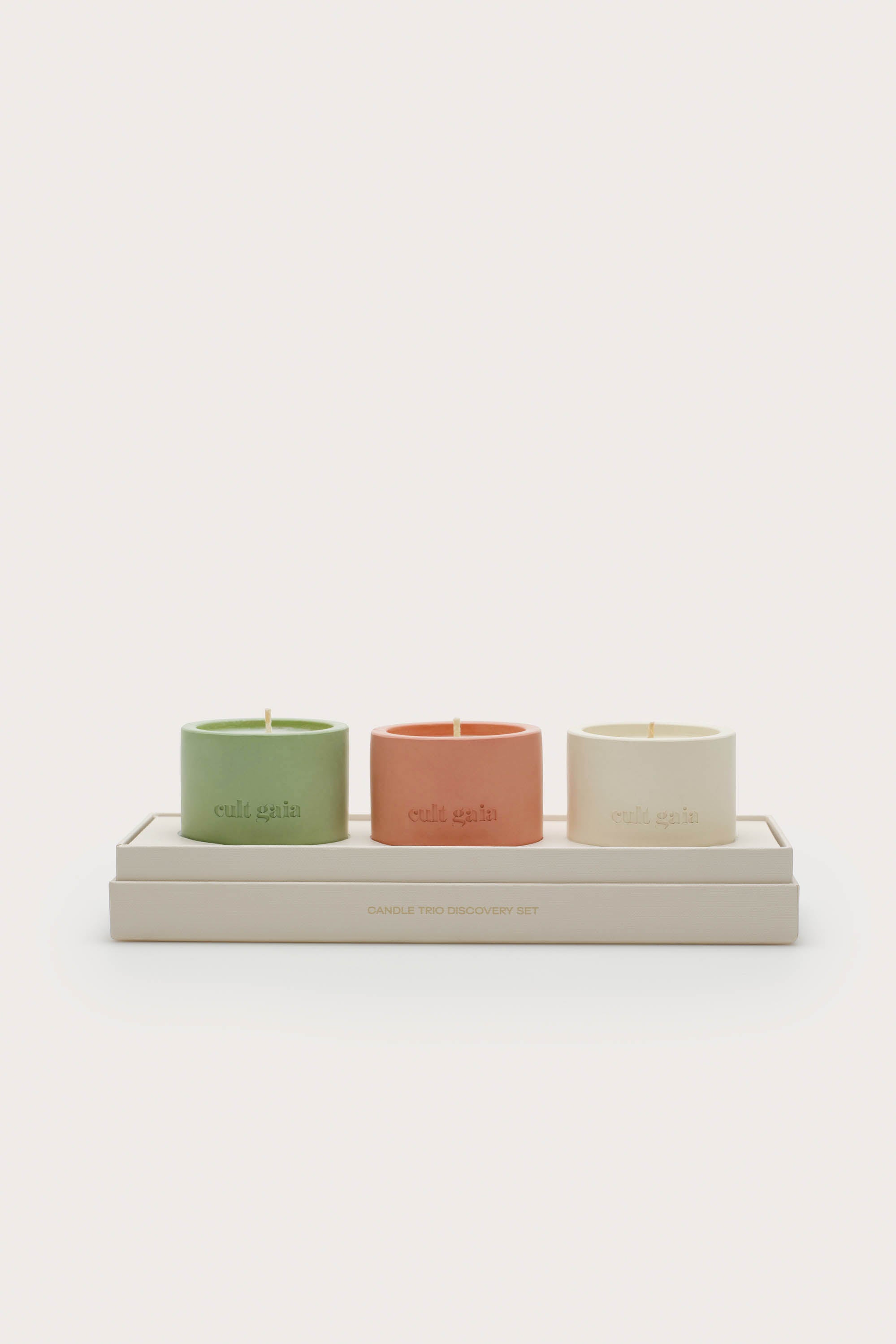 CANDLE TRIO SET - CLEAR