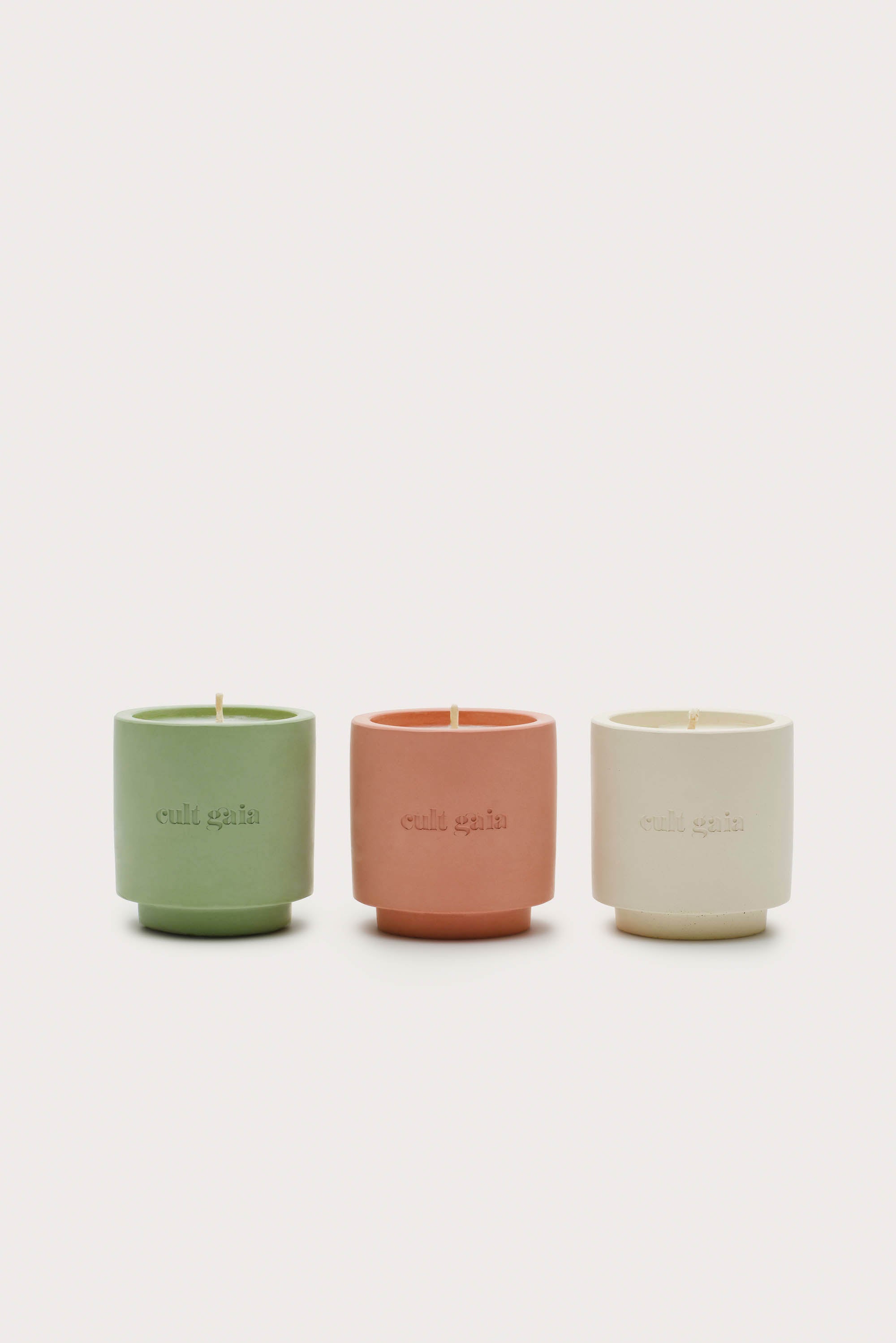 CANDLE TRIO SET - CLEAR