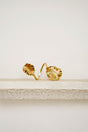 IRIS LEAF CUFF - ANTIQUE BRASS