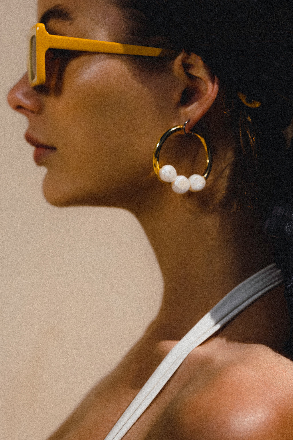 CULT GAIA LEONIE EARRING IN GOLD METALLIC