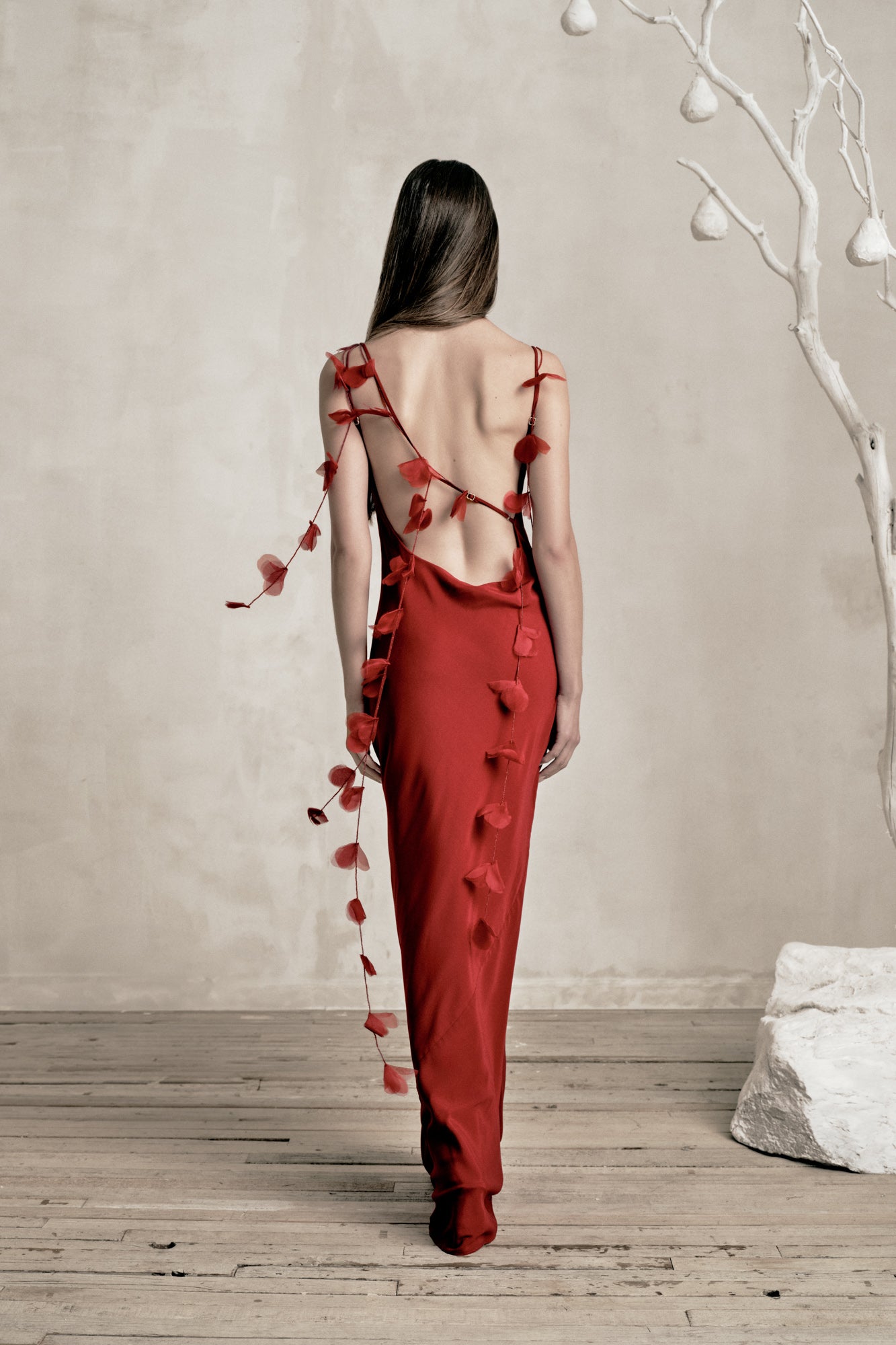 NYMERIA GOWN - MERLOT