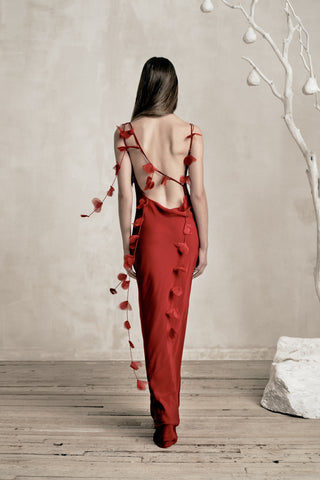NYMERIA GOWN - MERLOT