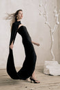CORSICA GOWN - BLACK