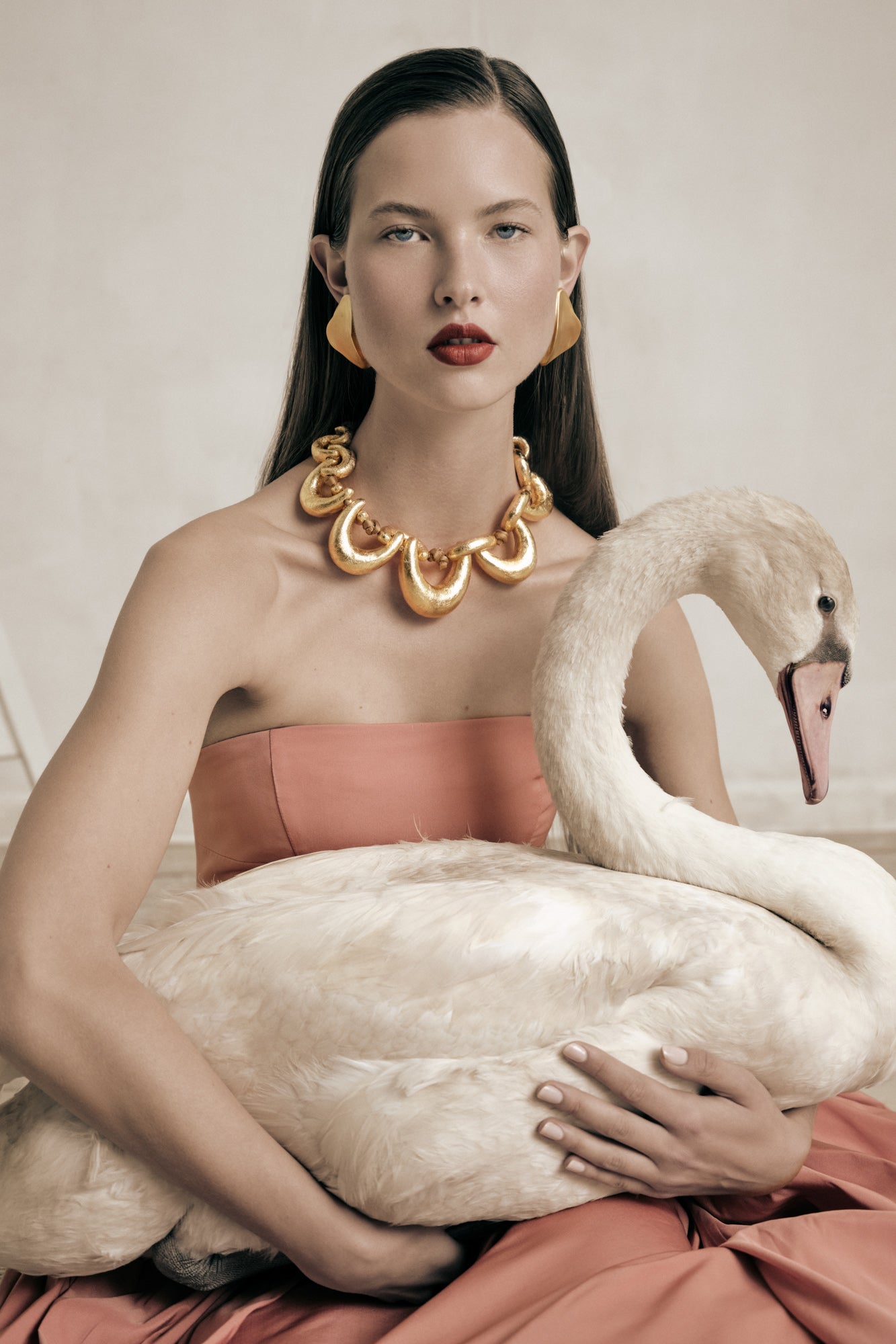 TAYLOR CHOKER - GOLD FOILED WOOD