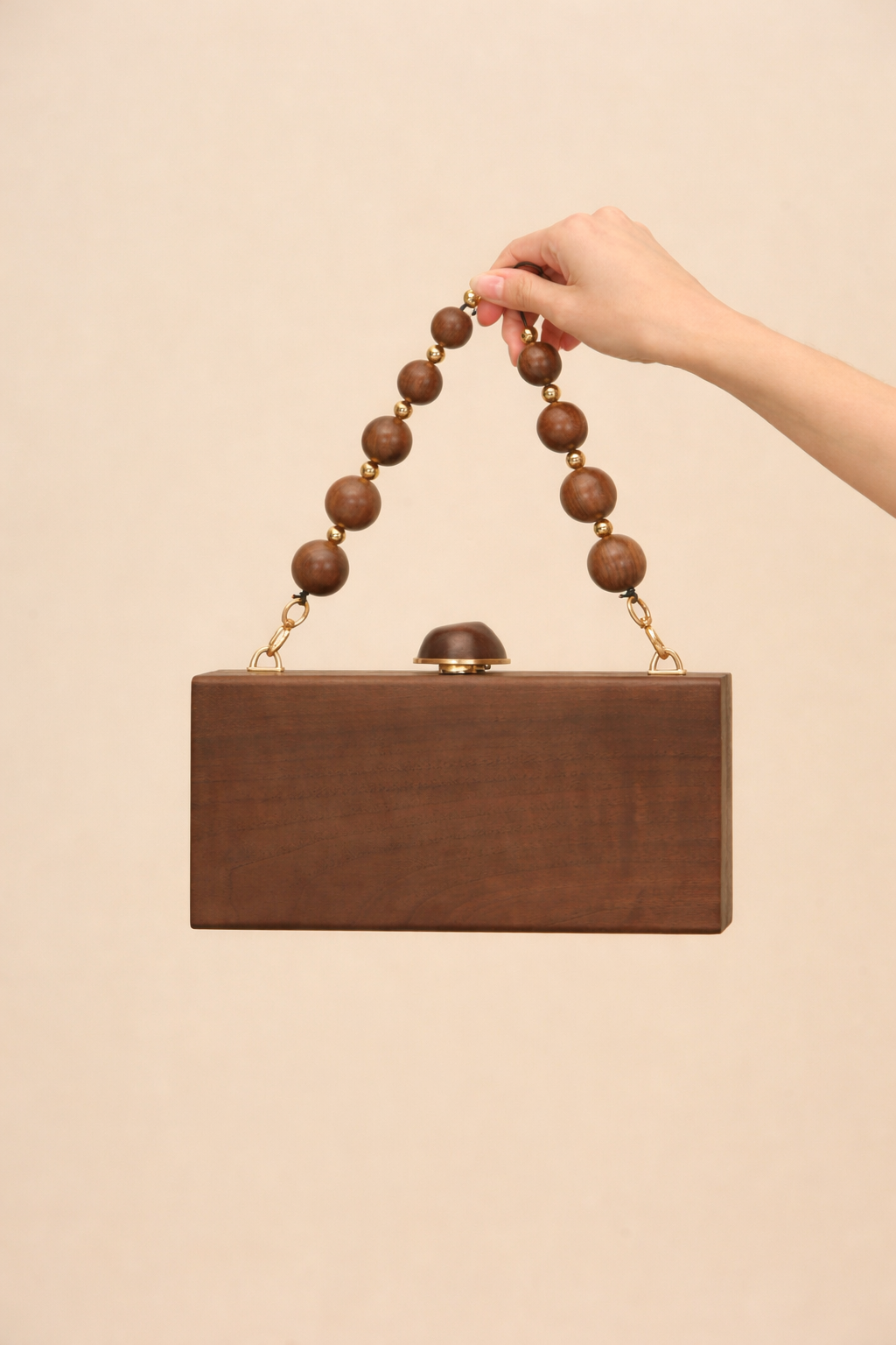 THE BACKGAMMON CLUTCH - WALNUT