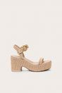 CLARA PLATFORM SANDAL - NATURAL