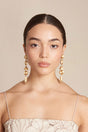 ILLENE EARRING - BRUSHED BRASS