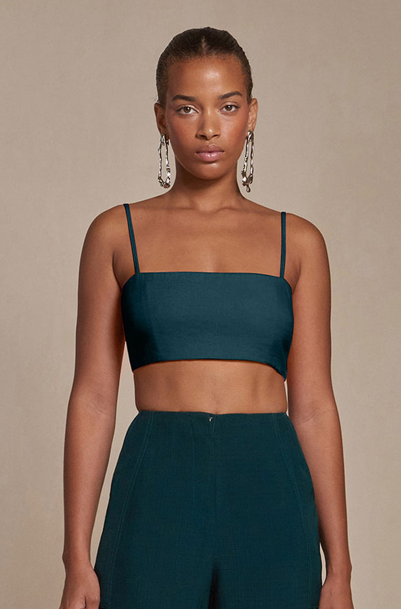 TEREZA TOP - DARK SEAMOSS