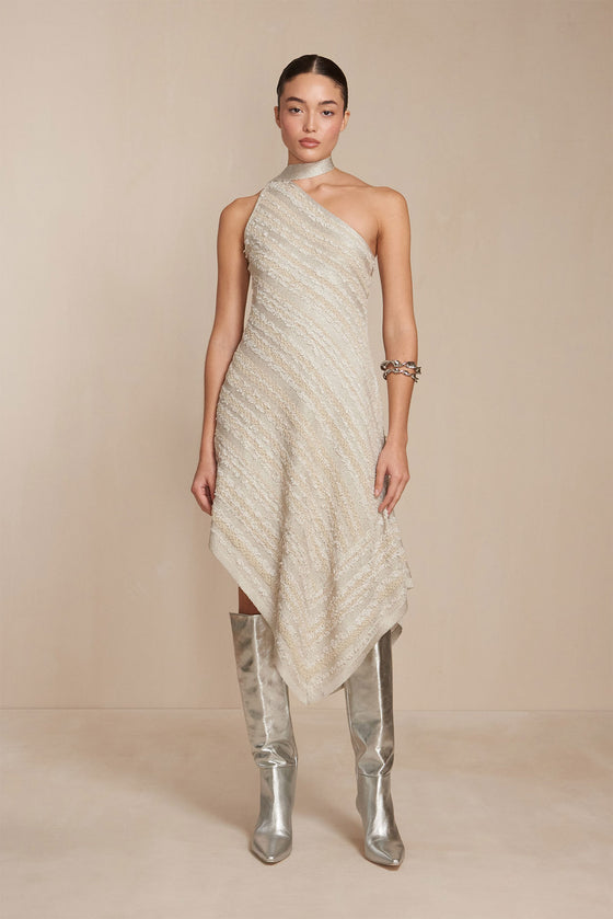 LEVENT KNIT DRESS - MUSHROOM