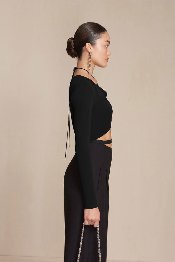 KARSON TOP - BLACK