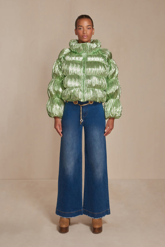 BOMBON JACKET - SPEARMINT METALLIC
