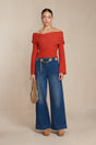 AKARI KNIT TOP - MADEIRA MELANGE
