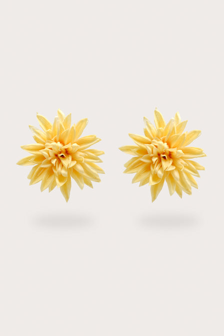 DAHLIA EARRING - CORNSILK