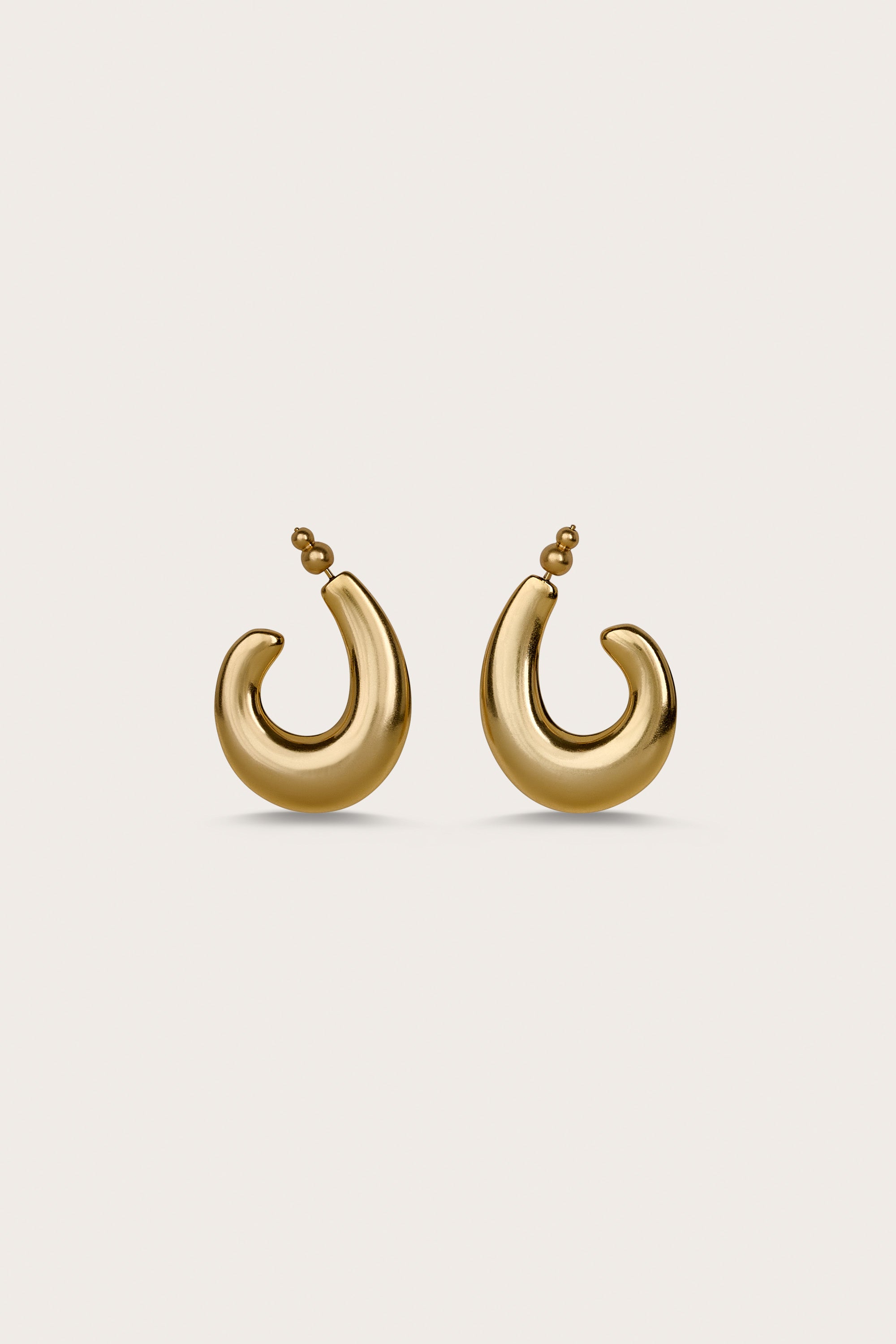 DRINA EARRING - BRUSHED BRASS