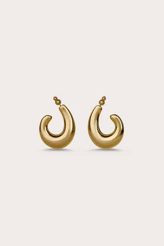 DRINA EARRING - BRUSHED BRASS