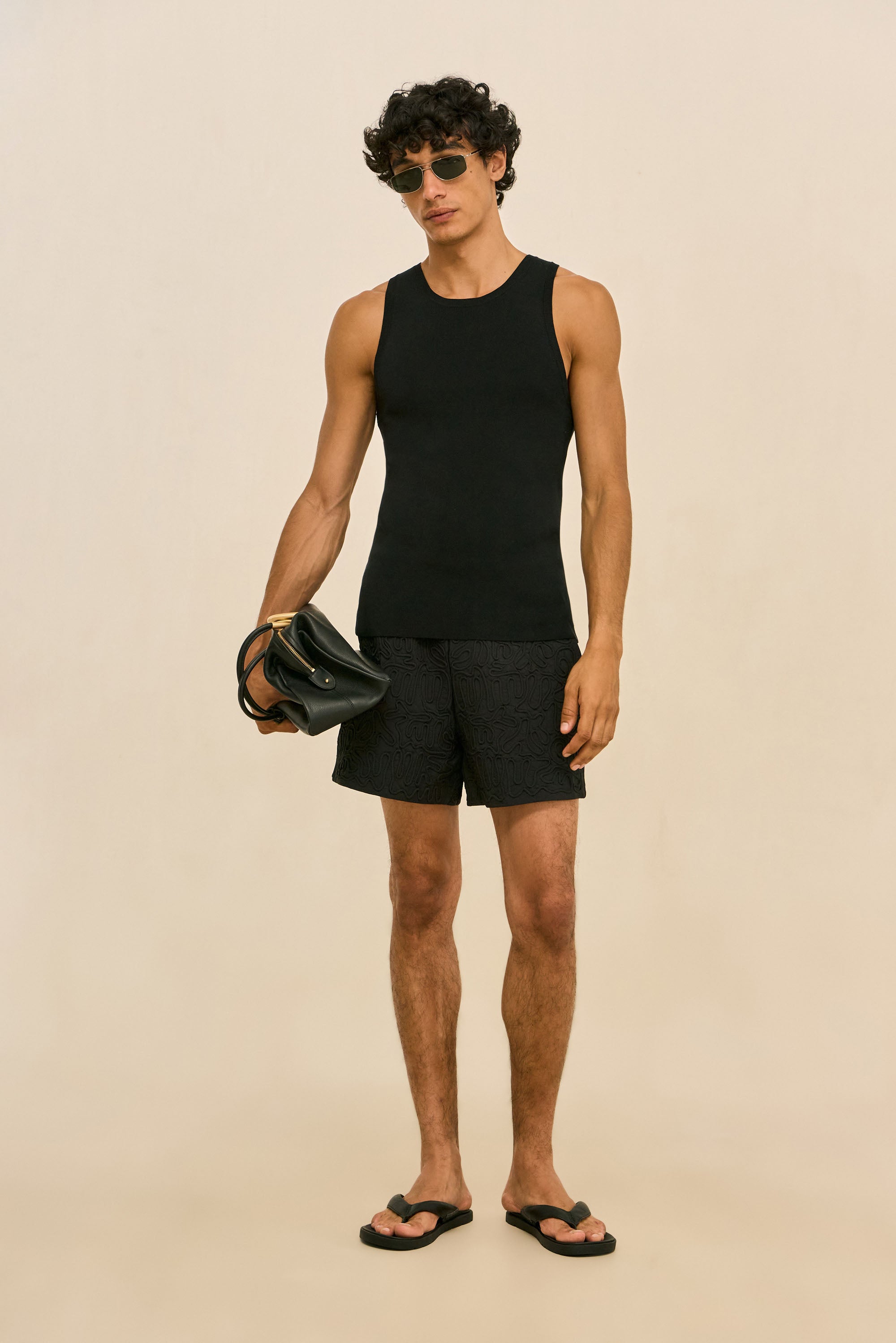 KHAI SWIM SHORT - BLACK