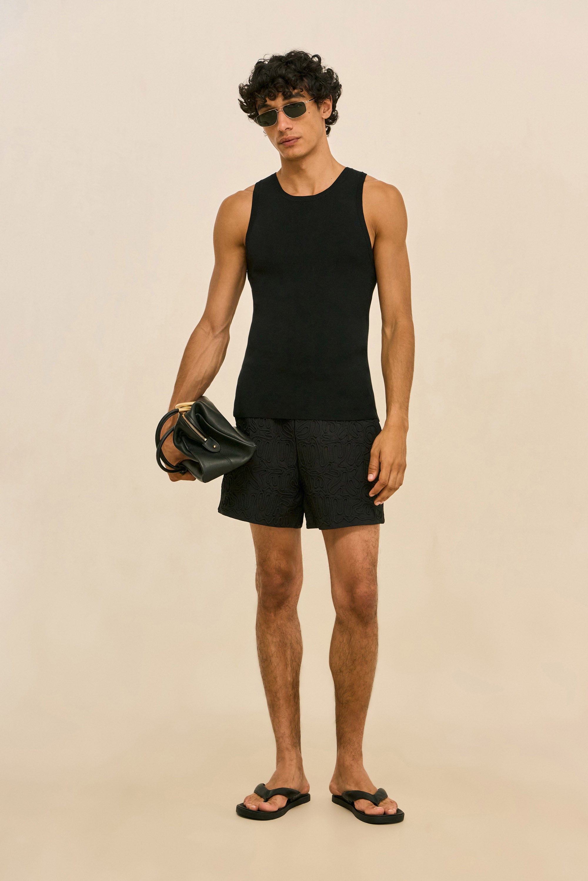 KHAI SWIM SHORT - BLACK
