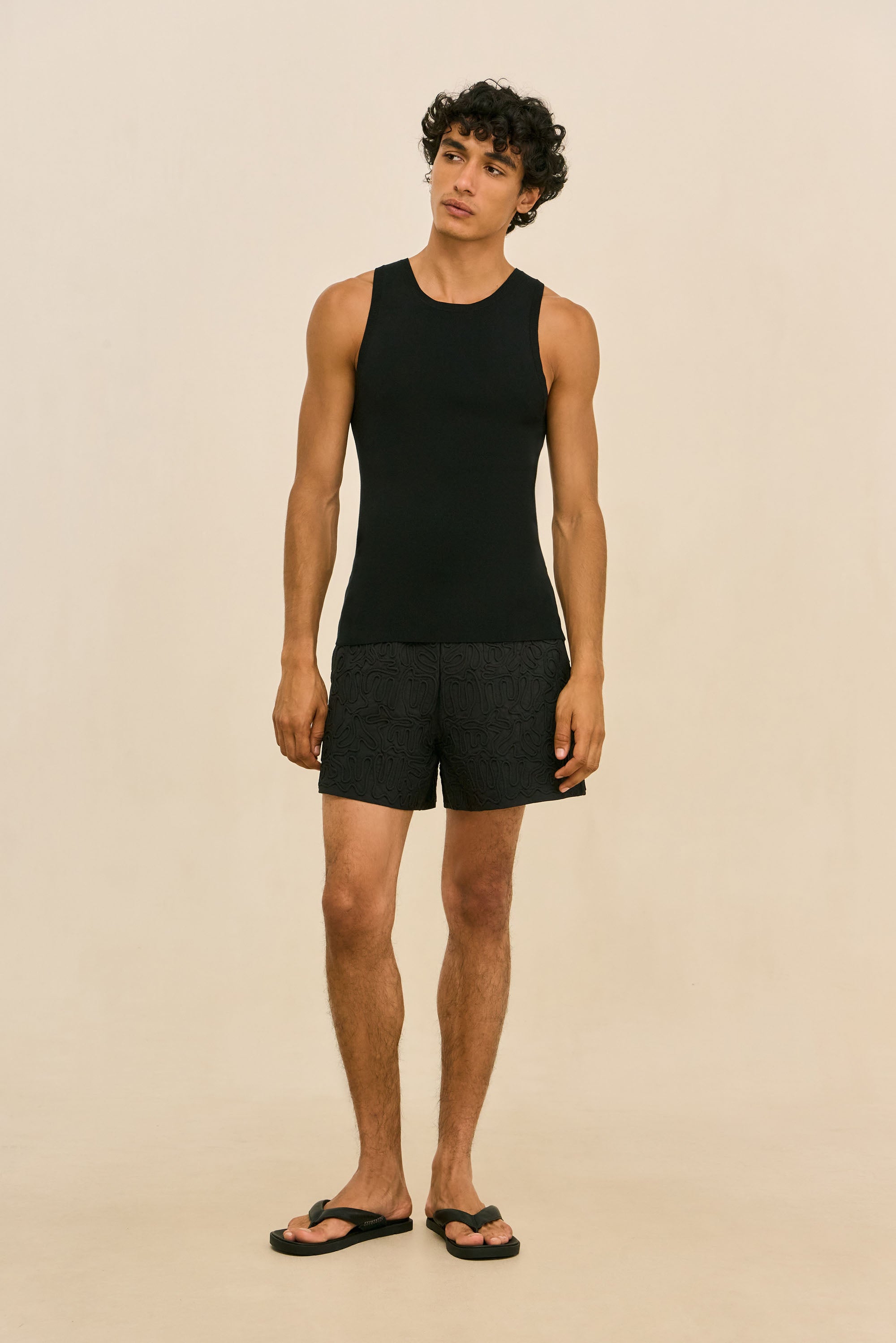 KHAI SWIM SHORT - BLACK