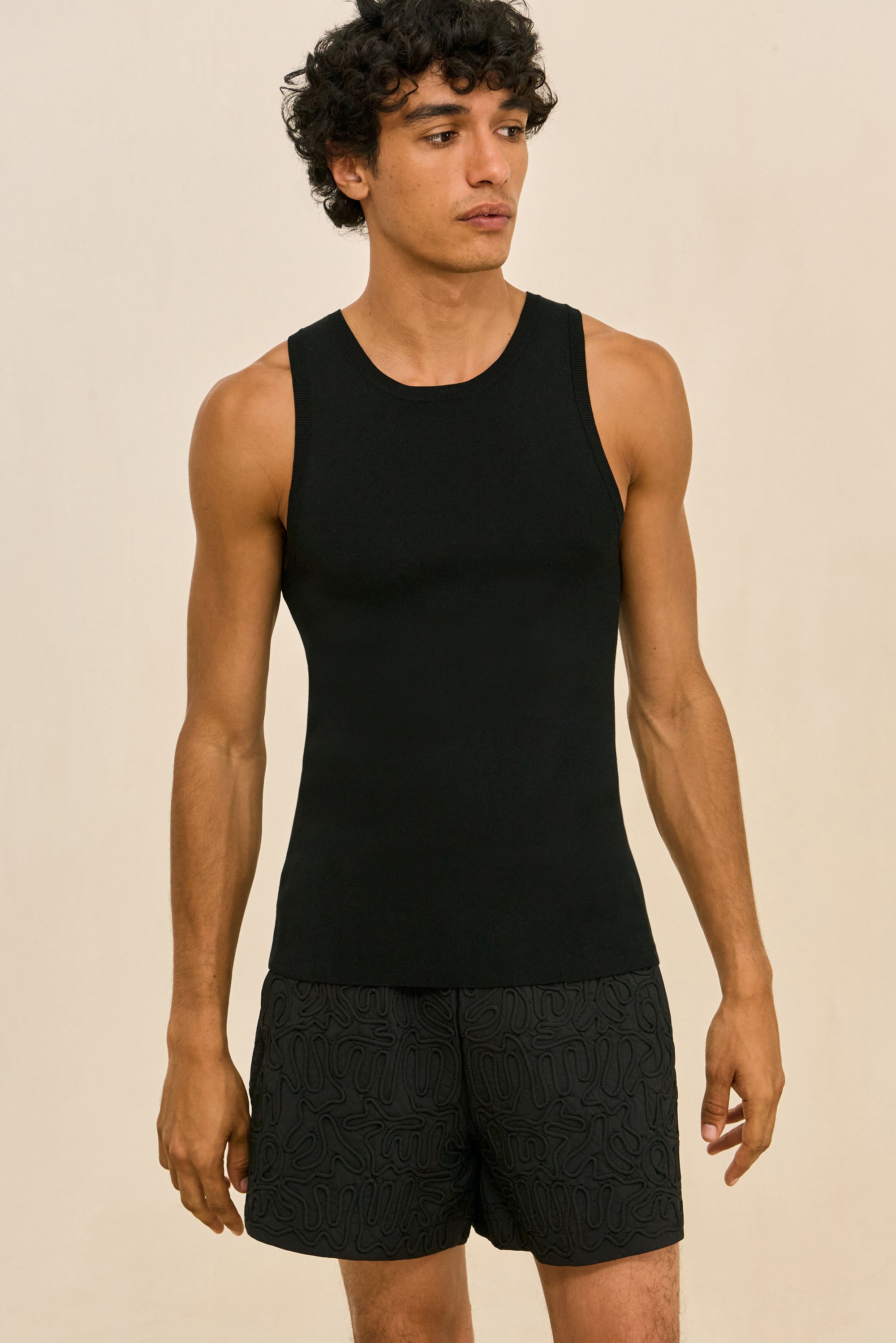KHAI SWIM SHORT - BLACK