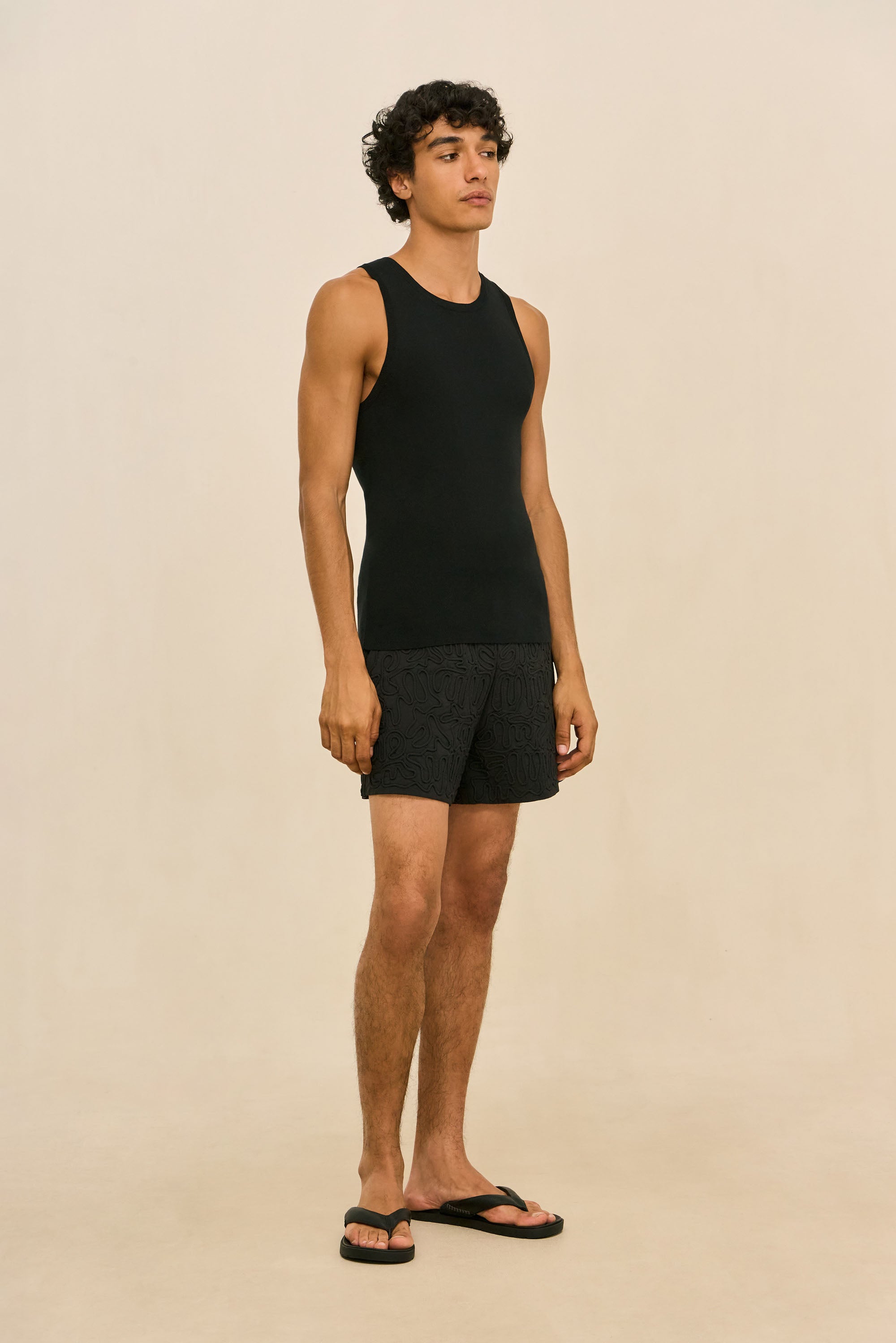 KHAI SWIM SHORT - BLACK