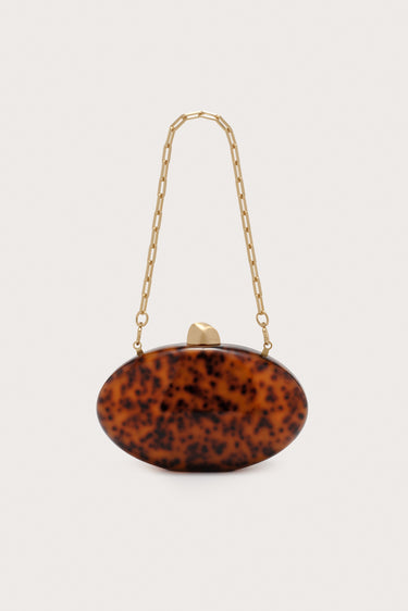 EVIANA CLUTCH - CARAMEL TORTOISE | EVIANA CLUTCH - CARAMEL TORTOISE | Secondary image