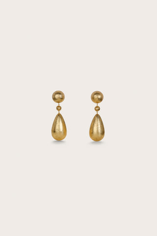 EVIANA EARRING - GOLD FOILED WOOD