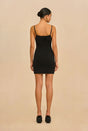 FLORA KNIT DRESS - BLACK